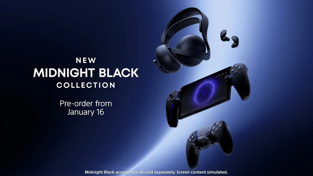 Hlavní obrázek článku: Další příslušenství pro PlayStation 5 bude dostupné v černé barvě Midnight Black