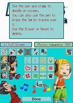MySims Camera pro DSi