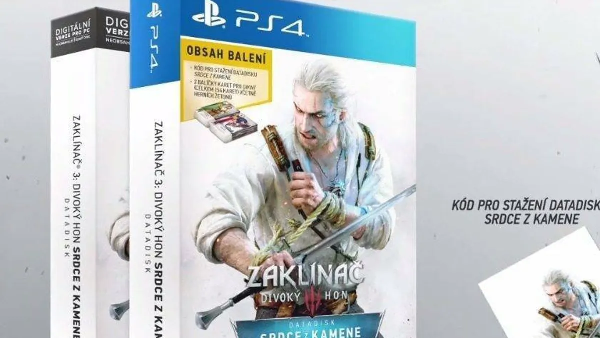 Hlavní obrázek článku: Zaklínač 3: Divoký hon – Srdce z kamene vyjde v limitované edici pro PlayStation 4