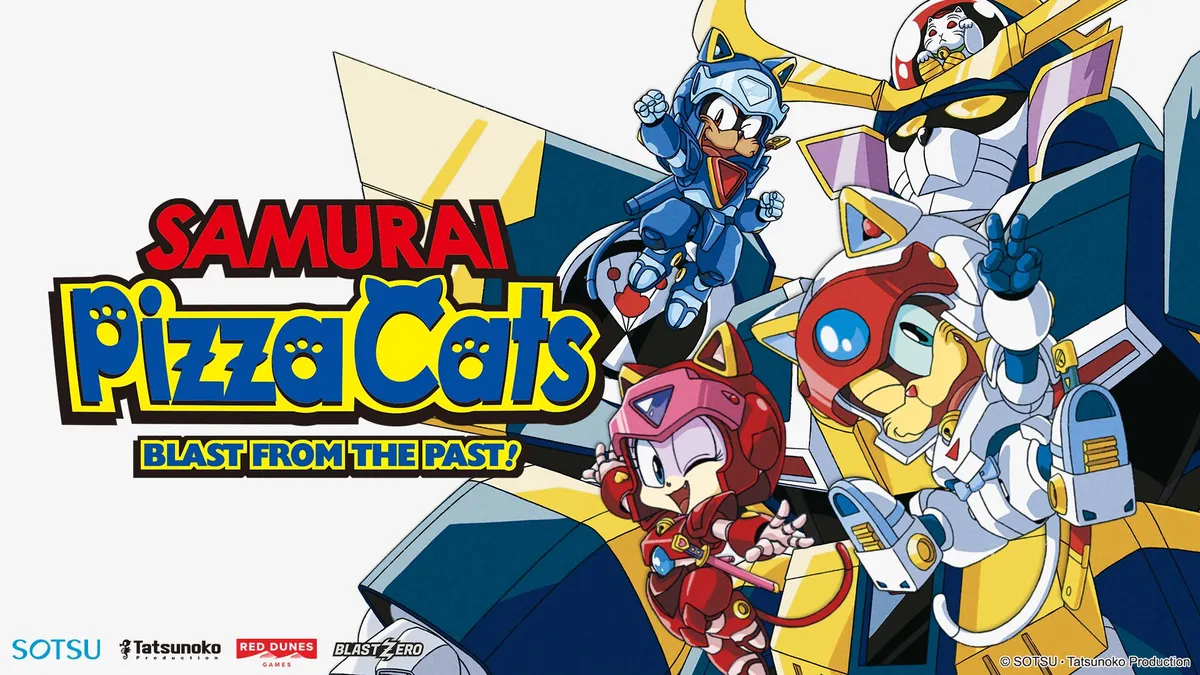 Hlavní obrázek článku: Oznámena hra Samurai Pizza Cats: Blast from the Past! podle anime seriálu 