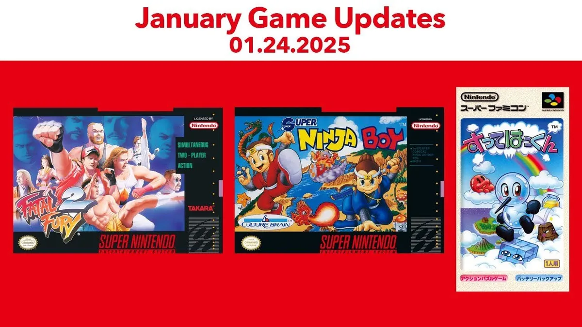 Hlavní obrázek článku: Do předplatného konzole Nintendo Switch zamířily další tři klasické hry – Fatal Fury 2 nebo Super Ninja Boy