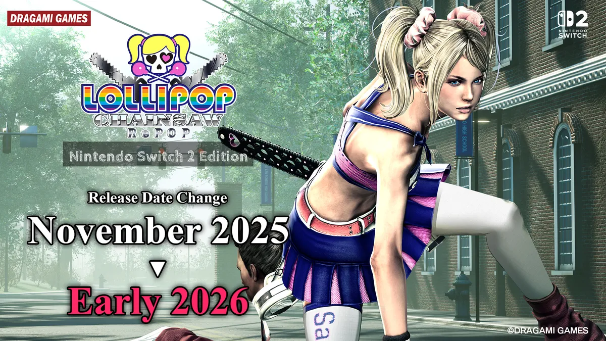 Hlavní obrázek článku: Bláznivá akce Lollipop Chainsaw RePOP pro Nintendo Switch 2 odložena, dostane exkluzivní režim