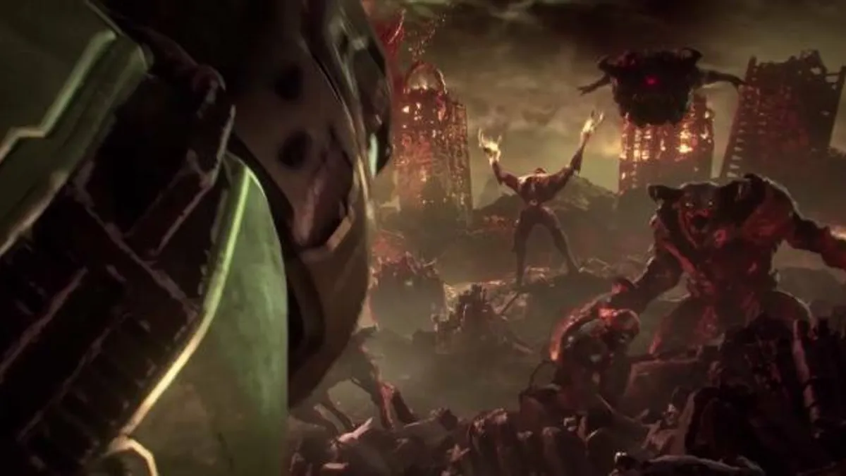 Hlavní obrázek článku: První záběry z akce DOOM Eternal, potvrzena Switch verze