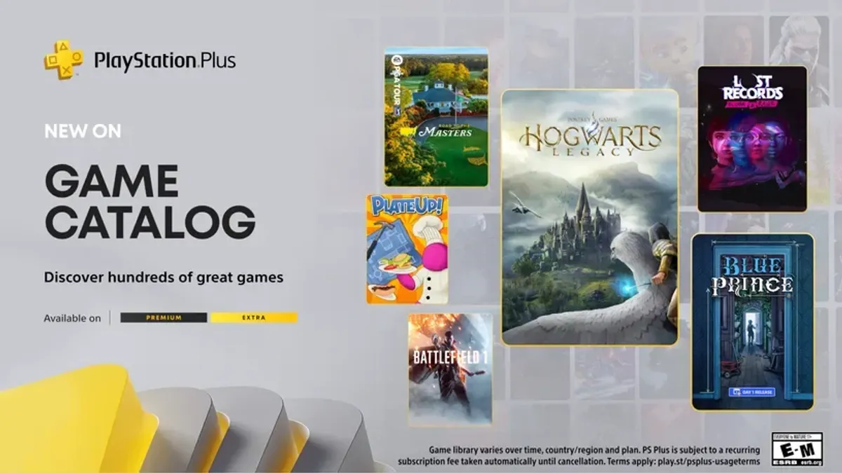Hlavní obrázek článku: Sony oznámila nové hry do předplatného PlayStation Plus Extra a Premium – Hogwarts Legacy, Battlefield 1 nebo Blue Prince