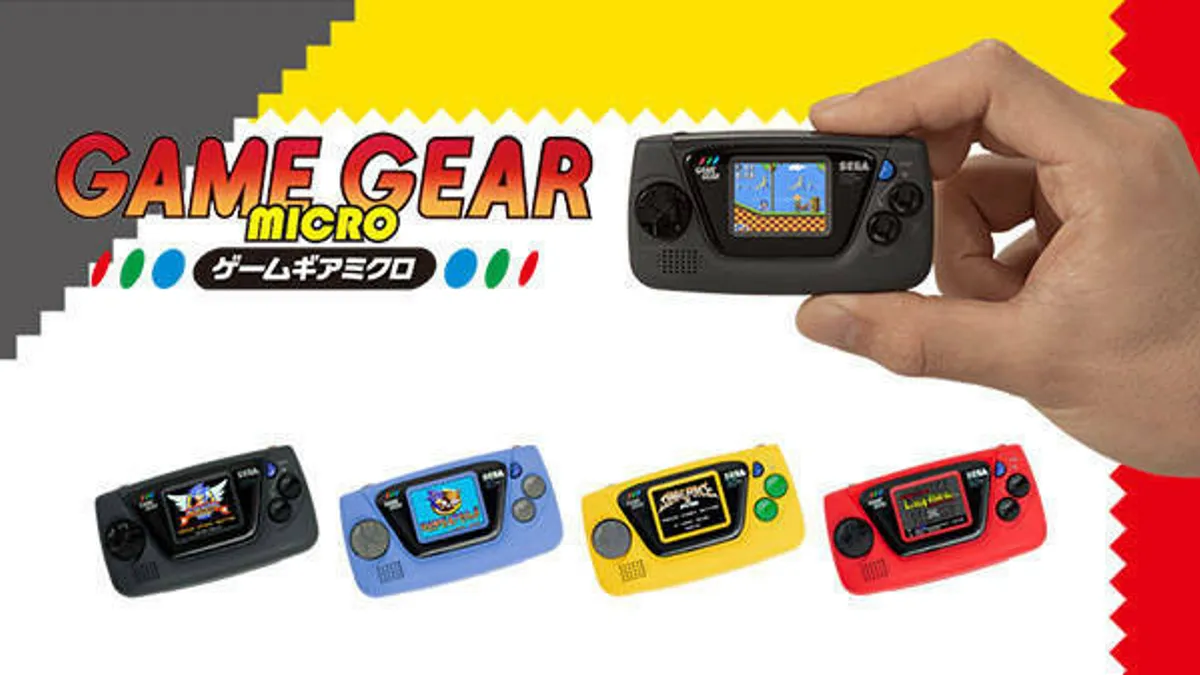 Hlavní obrázek článku: Sega oznámila malou kapesní konzolku Game Gear Micro