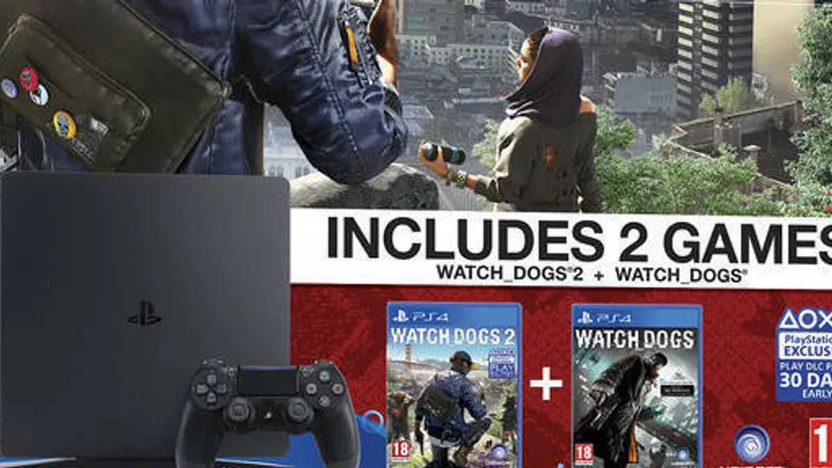 Hlavní obrázek článku: Sony oznámila bundly konzole PlayStation 4 Slim s hrami Watch_Dogs 2 a Call of Duty