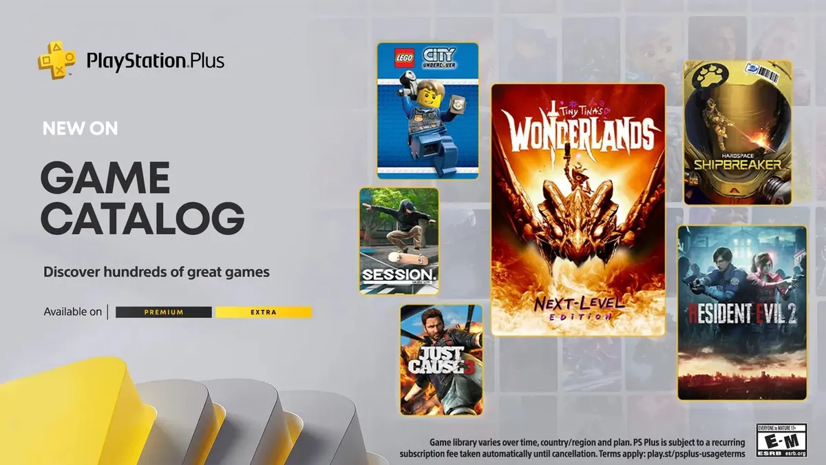 Hlavní obrázek článku: Sony oznámila nové hry do předplatného PlayStation Plus Extra a Premium – Resident Evil 2, Tiny Tina’s Wonderlands nebo Just Cause 3
