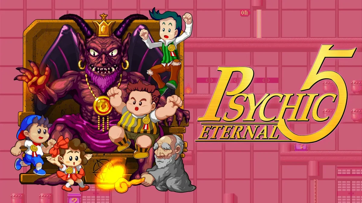 Hlavní obrázek článku: Oznámena plošinovka Psychic 5 Eternal, jde o remake stařičké arkádové hry