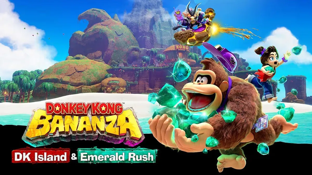 Hlavní obrázek článku: Plošinovka Donkey Kong Bananza dostane dnes placené rozšíření DK Island & Emerald Rush