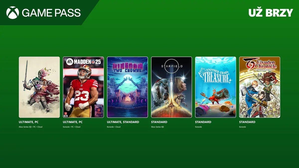 Hlavní obrázek článku: Brzy se do Game Passu dostane Avowed nebo Madden NFL 25