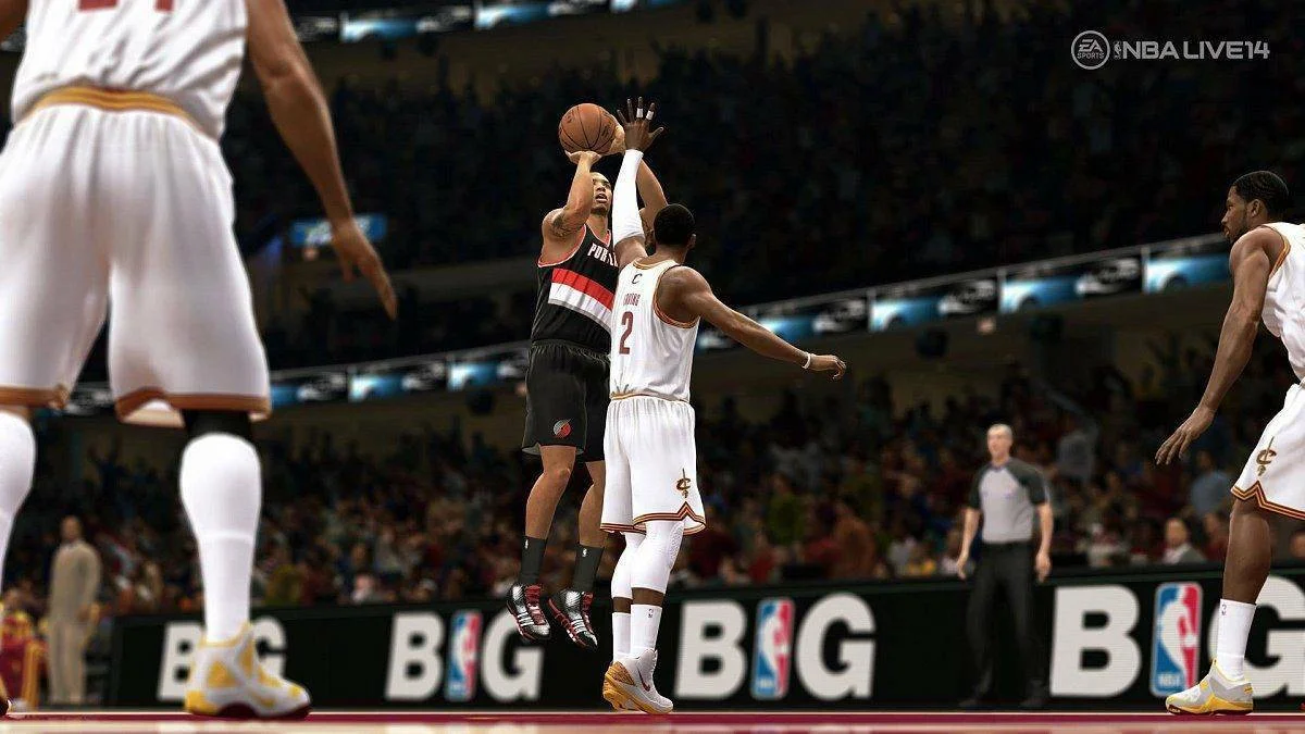 Kyrie Irving na obalu hry NBA Live 14