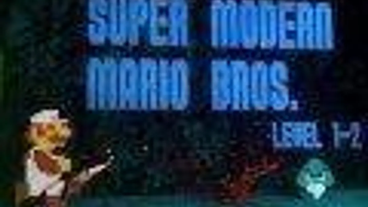 Hlavní obrázek článku: Moderní druhý level ze Super Mario Bros. na videu