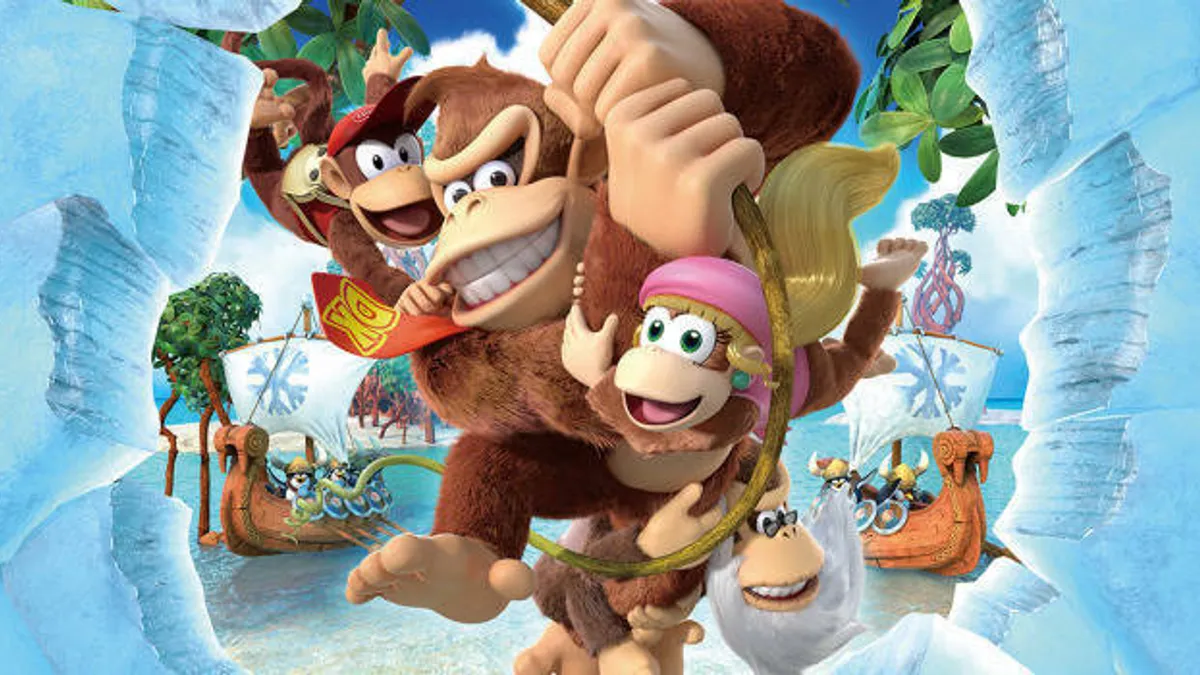 Hlavní obrázek článku: Záběry z Funky režimu hry Donkey Kong Country: Tropical Freeze