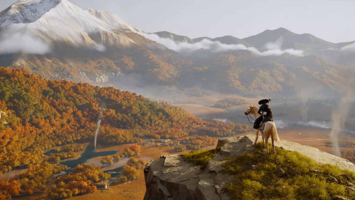 Hlavní obrázek článku: Nový trailer na Ghost of Yōtei ukazuje nádherný svět ve 4K rozlišení i podporu DualSense gamepadu