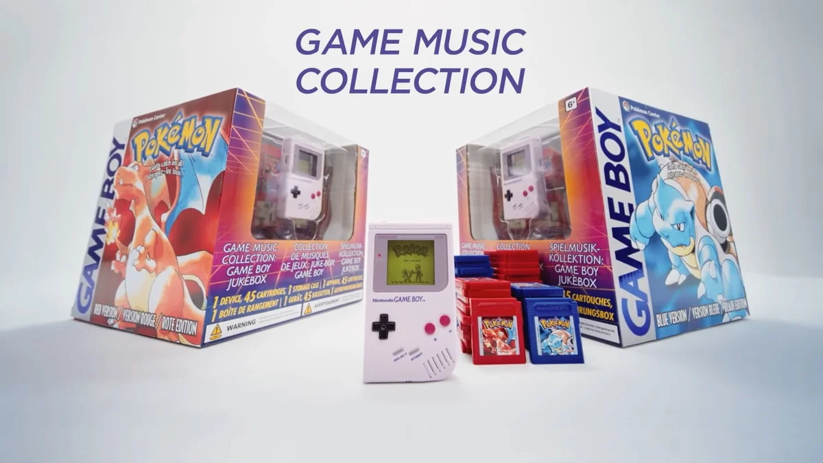 Hlavní obrázek článku: Oznámen hudební jukebox Pokemon Game Music Collection v designu Game Boye