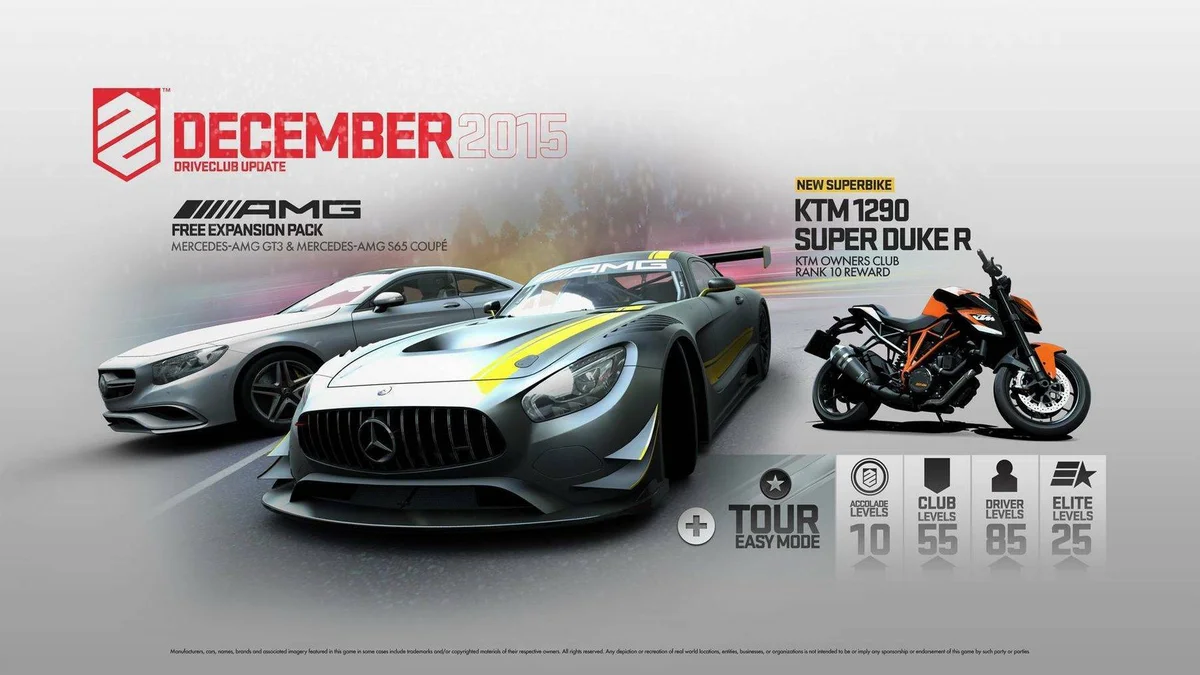Hlavní obrázek článku: Driveclub dostal nový update, přináší nová auta, motorku, novou obtížnost a další novinky