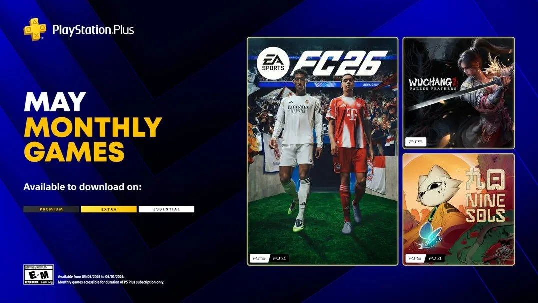Hlavní obrázek článku: Oznámena květnová nabídka PlayStation Plus Essential - EA Sports FC 26 nebo Wuchang: Fallen Feathers