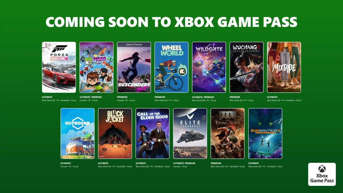 Hlavní obrázek článku: Oznámeny nové hry pro předplatné Xbox Game Pass - Forza Horizon 6, Call of the Elder Gods nebo Subnautica 2