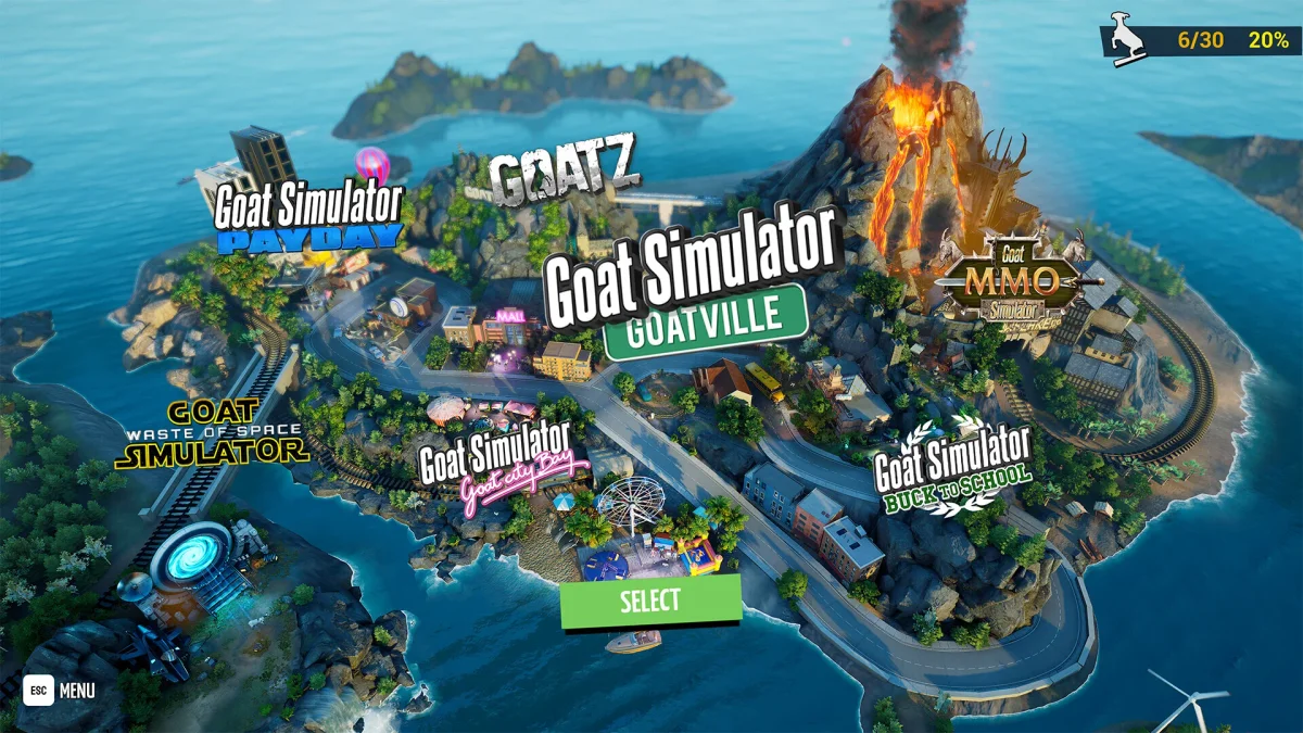  Goat Simulator Remastered vyjde začátkem listopadu