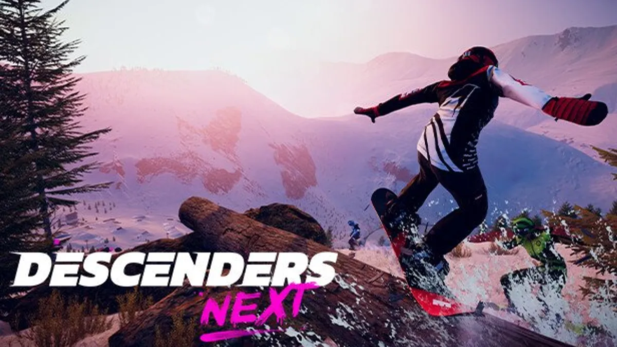Hlavní obrázek článku: Vyšla hra Descenders Next, nabízí možnost vyzkoušet si snowboarding a mountainboarding