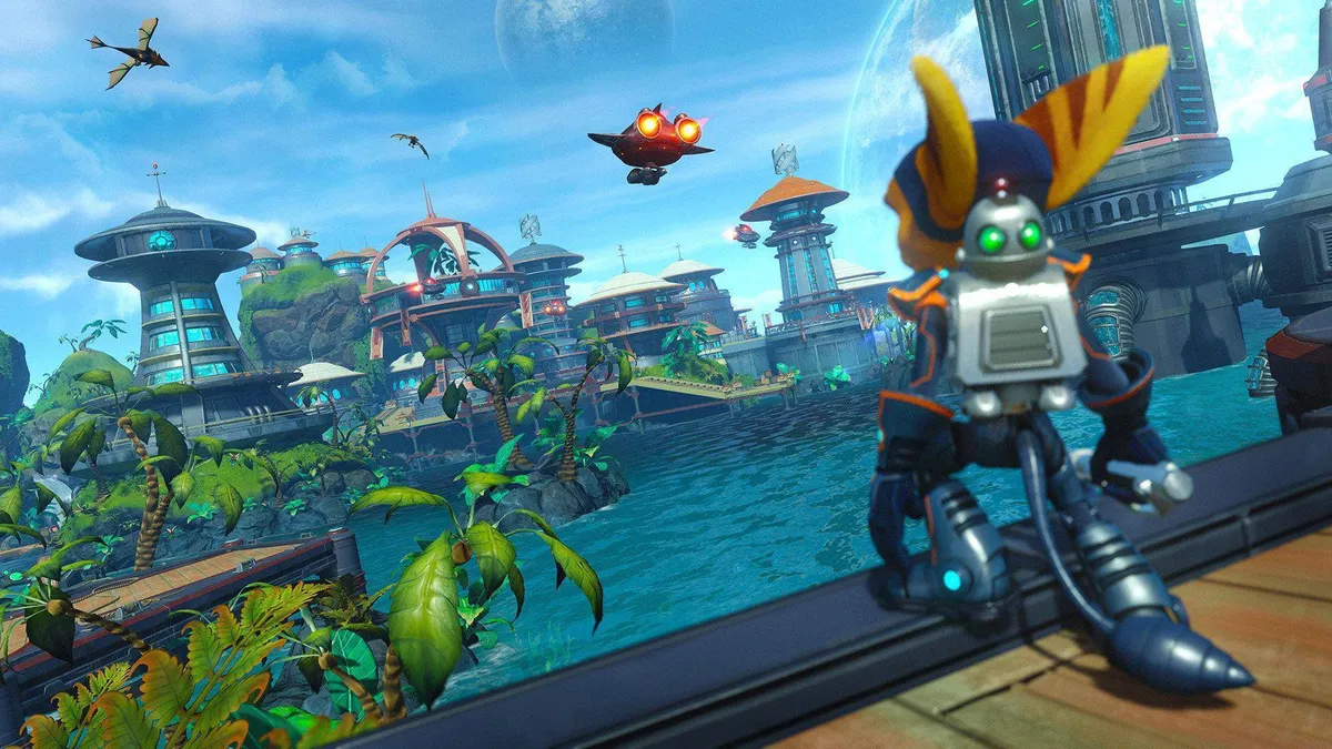 Hlavní obrázek článku: Ve hře Ratchet and Clank byla všem hráčům zpřístupněna zbraň Bouncer