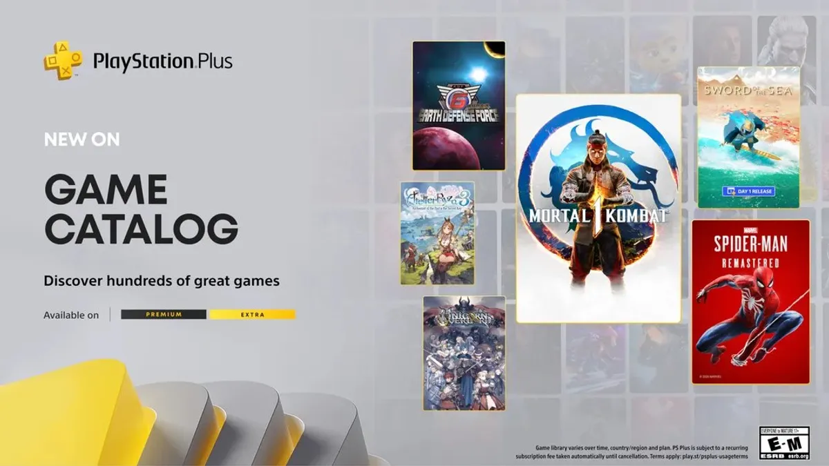 Hlavní obrázek článku: Oznámeny nové hry do předplatného PlayStation Plus Extra a Premium – Mortal Kombat 1 nebo Marvel’s Spider-Man