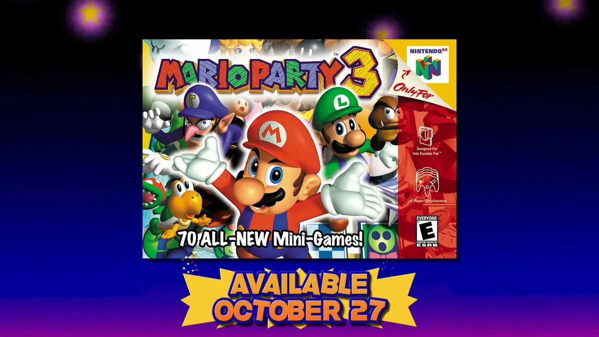 Hlavní obrázek článku: Předplatné Nintendo Switch Online tento týden obohatí hra Mario Party 3