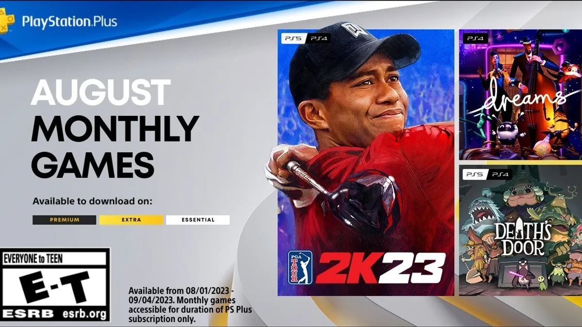 Hlavní obrázek článku: Základní předplatné PlayStation Plus nabídne v srpnu hry Dreams, PGA Tour 2K23 a Death’s Door