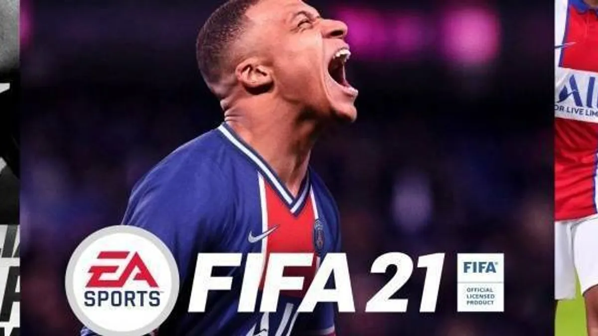 Hlavní obrázek článku: Kylian Mbappé na obalu hry FIFA 21, představeny edice