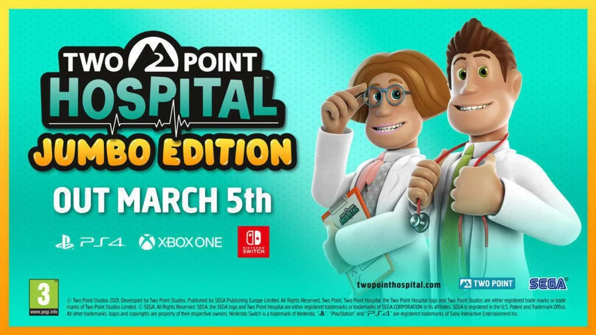 Hlavní obrázek článku: Two Point Hospital dostane na konzolích Jumbo edici