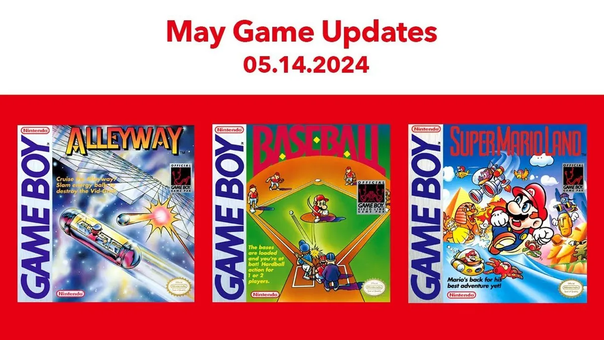 Hlavní obrázek článku: Nintendo přidalo do svého online předplatného hry Alleyway, Baseball a Super Mario Land