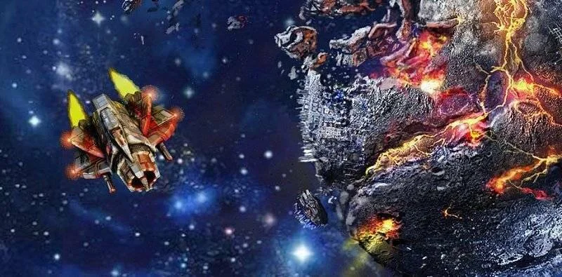 Záběry z hraní Super Stardust Ultra na Playstation VR
