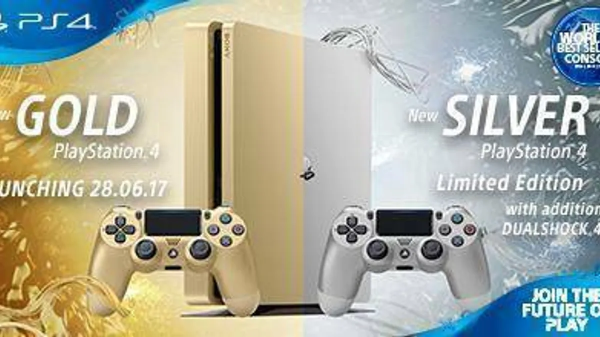 Hlavní obrázek článku: Oznámena zlatá a stříbrná verze konzole PlayStation 4 Slim