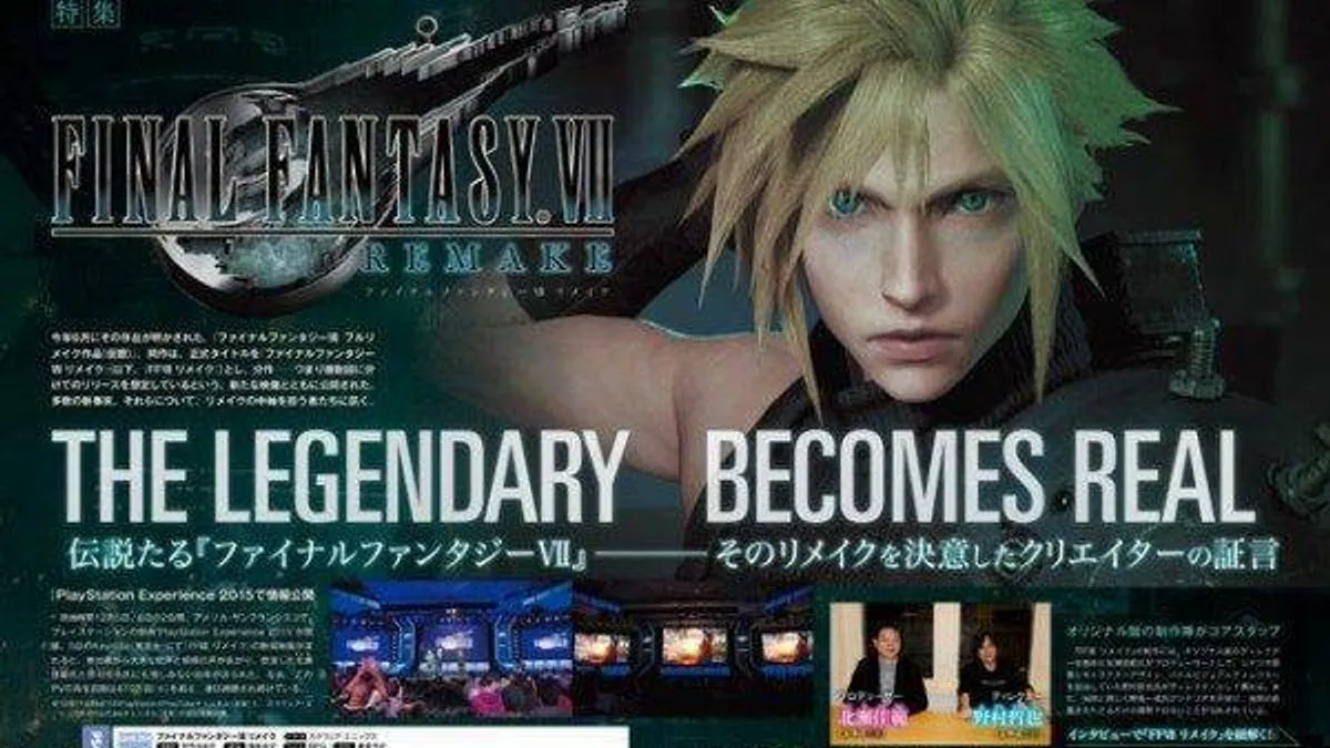 Hlavní obrázek článku: První část scénáře Final Fantasy VII Remake je dokončena