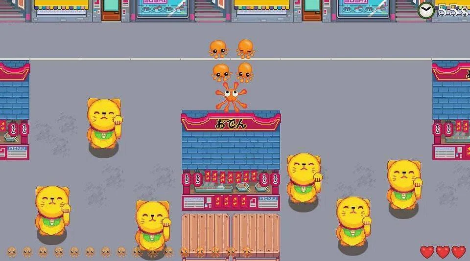 The HD Adventures of Rotating Octopus Character