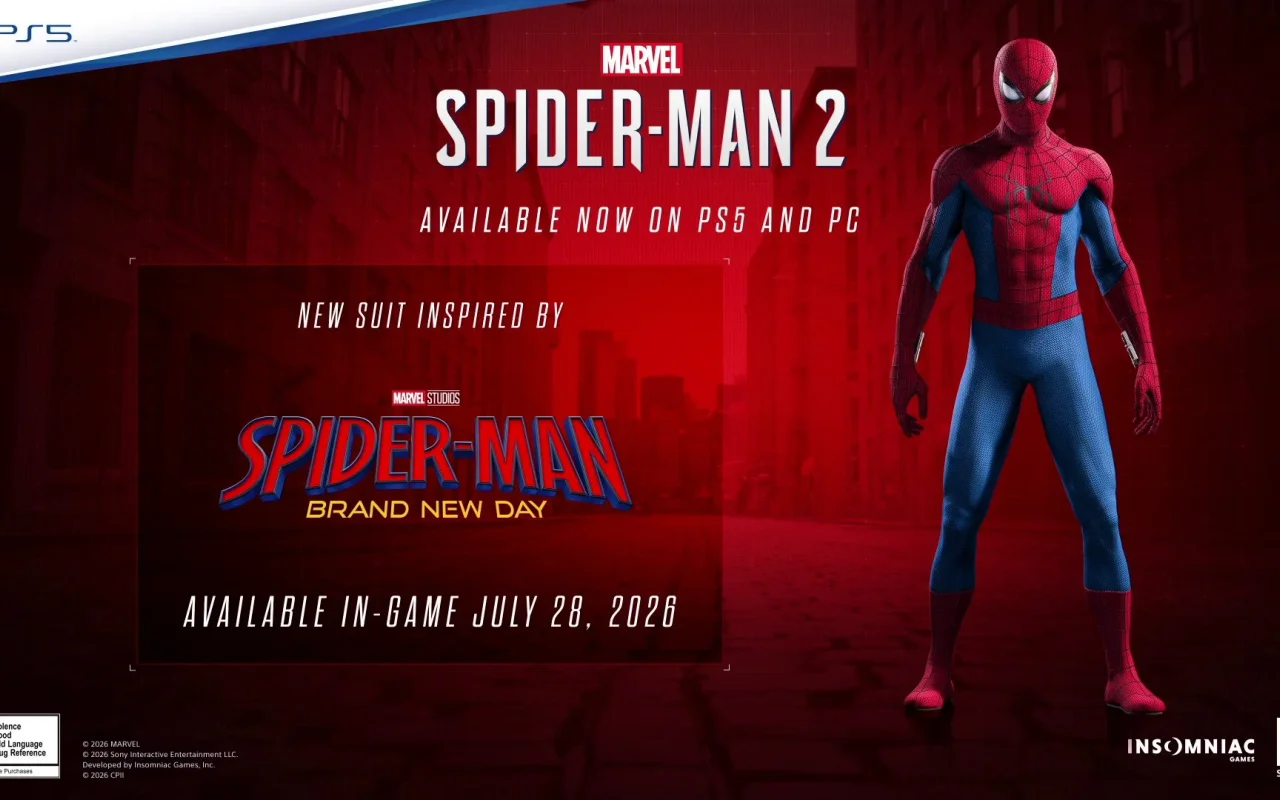 Do hry Marvel’s Spider-Man 2 se dostane nový oblek inspirovaný připravovaným filmem