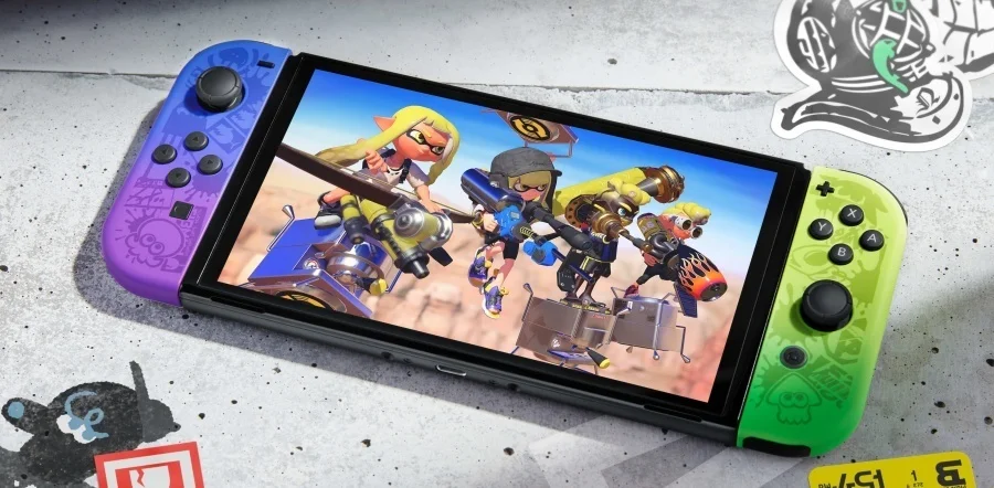 Nintendo oznámilo nový  OLED model konzole Nintendo Switch inspirovaný hrou Splatoon 3