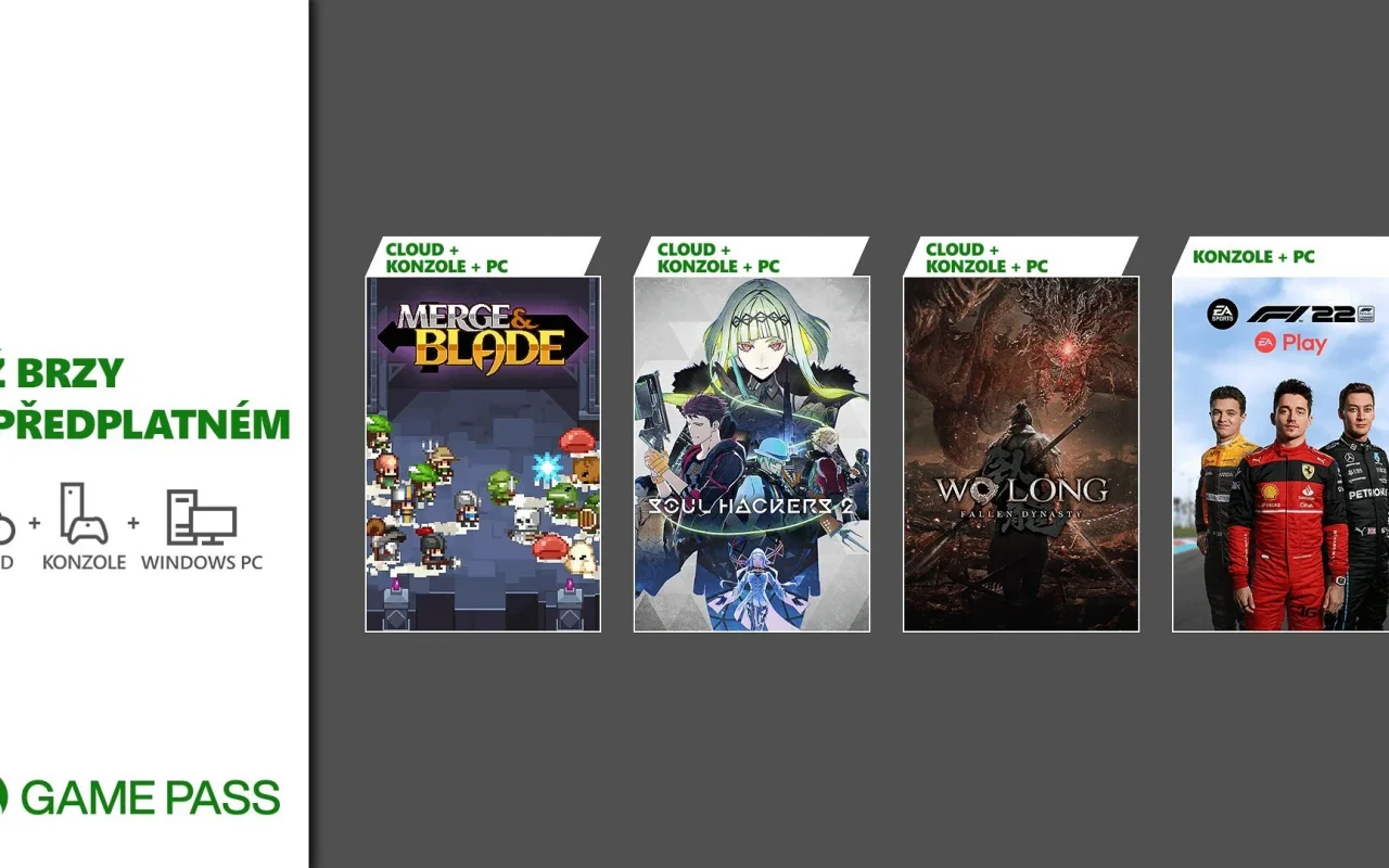Předplatné Xbox Game Pass brzy obohatí hry Soul Hackers 2 a Wo Long: Fallen Dynasty 