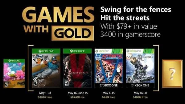 Oznámeny květnové hry pro Xbox Live Gold