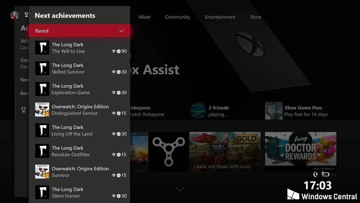 Microsoft má pro Xbox připravovat systém Kariéry, rozšiřující achievementy