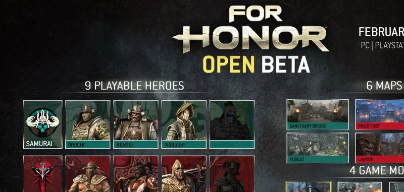 Otevřená beta For Honor nabídne nový režim
