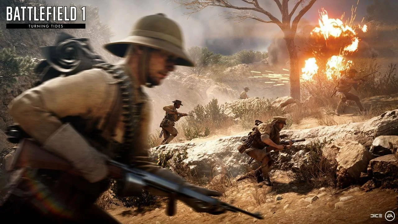 Do obojživelných operací rozšíření Turning Tides do Battlefield 1 se budete moci zapojit 11. prosince
