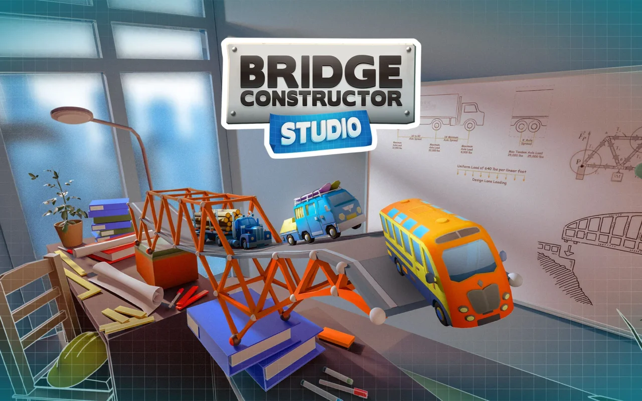 Letos v létě vyjde pro konzole hra Bridge Constructor Studio, točí se kolem stavění mostů 