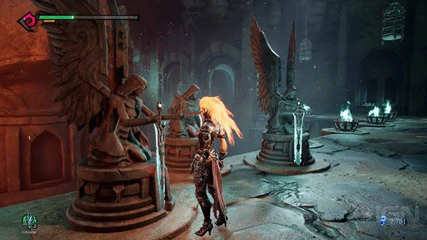 Ukázka hádanky v Darksiders III
