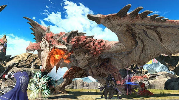 Do Final Fantasy XIV se dostane drak z Monster Hunter: World