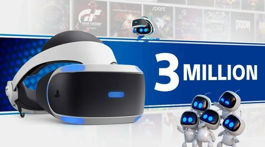 Sony prodala 3 miliony headsetů PlayStation VR