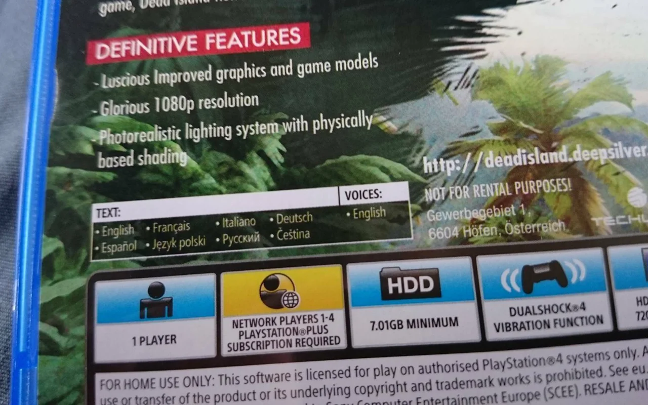 Dead Island: Definitive Collection není v češtině