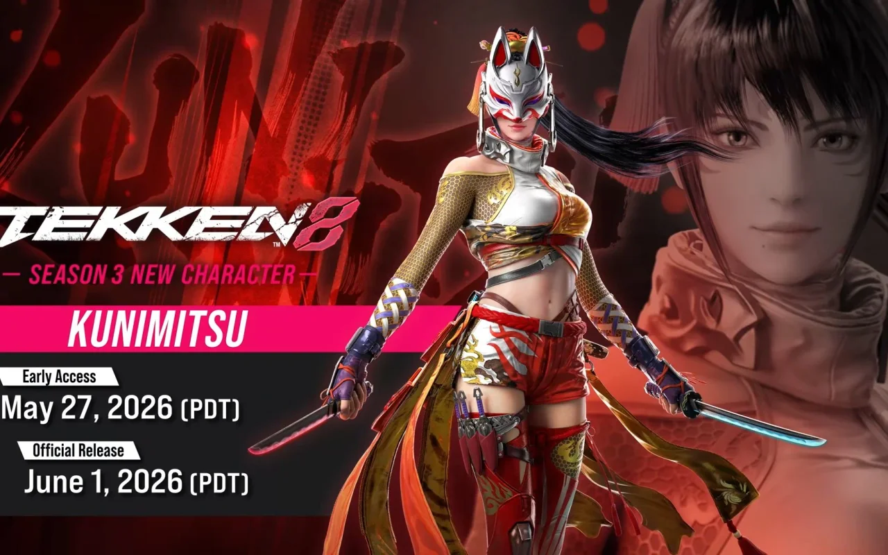 Koncem května se do Tekken 8 dostane bojovnice Kunimitsu