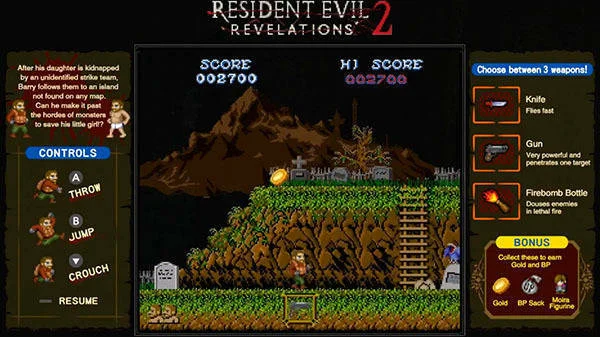 Resident Evil: Revelations 1-2 dostanou na konzoli Switch exkluzivní retro minihry