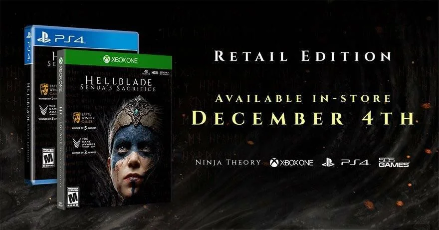Hra Hellblade Senua’s Sacrifice míří do obchodů, vyjde v diskové verzi